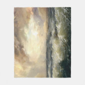 海嵐の波フリースブランケット フリースブランケット (正面)