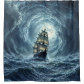 海嵐ガレオン船の旅 シャワーカーテン (正面)