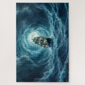 海嵐ガレオン船の旅 ジグソーパズル (縦)