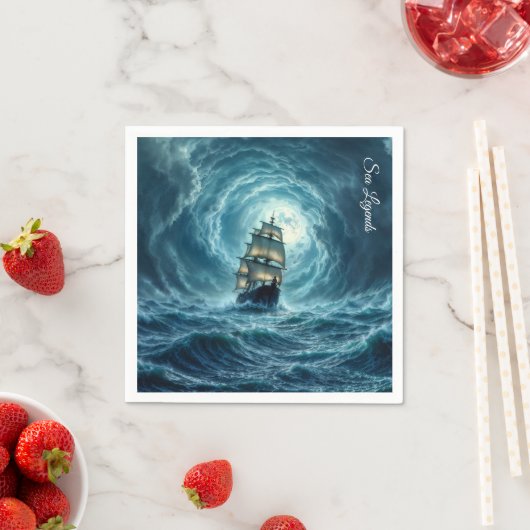 海嵐ガレオン船の旅 スタンダードカクテルナプキン (インサイチュ)