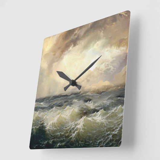 海嵐 スクエア壁時計 (傾斜)