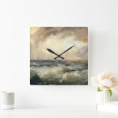 海嵐 スクエア壁時計 (ホーム)