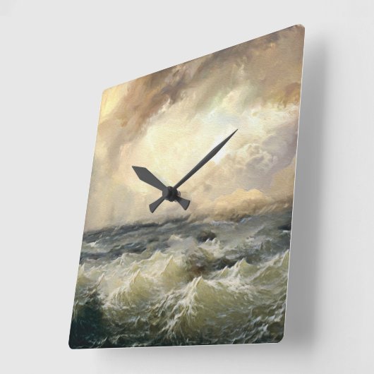 海嵐 スクエア壁時計 (傾斜)