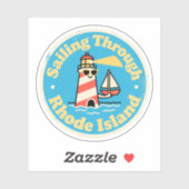 海州チャーム_ロードアイランドライトハウスヴィンテージ シール (シート)