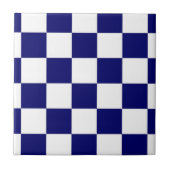 海市松模様に海軍と白 タイル (正面)