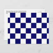 海市松模様に海軍と白 ポストカード (正面/裏面)