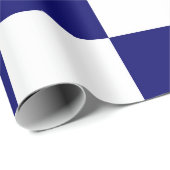 海市松模様に海軍と白 ラッピングペーパー (ロールコーナー)