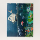 海帆船シーアニマルフィッシュパズルギフトボーイズ2 ジグソーパズル (縦)