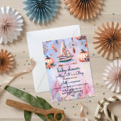 海帆船航海の赤ちゃんシャワー 招待状