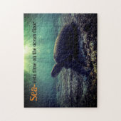 海床にウミガメ ジグソーパズル (縦)