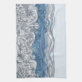 海床 – 抽象芸術キッチンタオル キッチンタオル (縦)