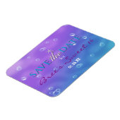 海底に魔法をセーブ・ザ・デート・マグネット マグネット (左側)