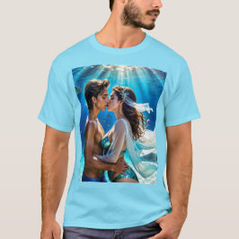 海底の恋人たちのキス Tシャツ