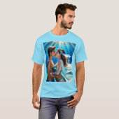 海底の恋人たちのキス Tシャツ (正面フル)
