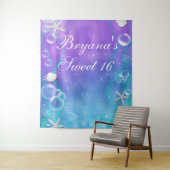 海底の魔法のスイート16パーティー背景 タペストリー (インサイチュ)