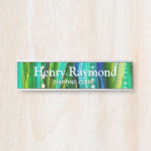 海底アルコールインクアート机用ネームプレート サインプレート (正面)