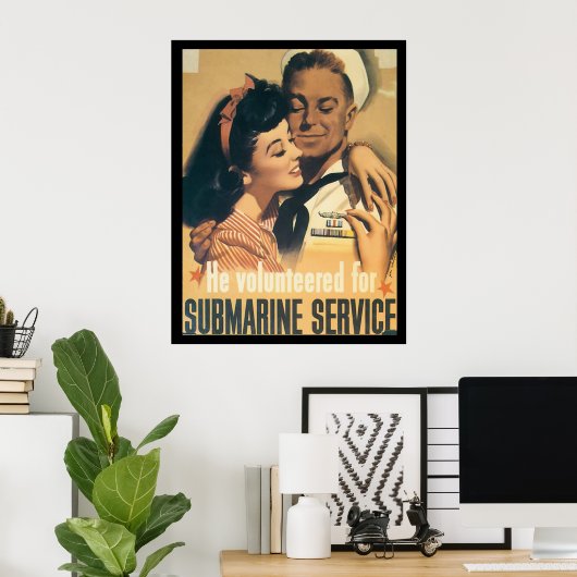 海底サービスWWII ポスター (ホームオフィス)