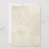 海底テーマ真珠エレガントの赤ちゃんシャワー 招待状 (裏面)