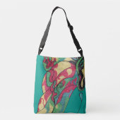 海底トート。 衰退した起伏のある色! クロスボディバッグ (裏面)