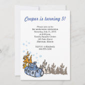 海底パーティの招待状 招待状 (正面)