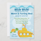 海底パーティー 招待状 (正面)