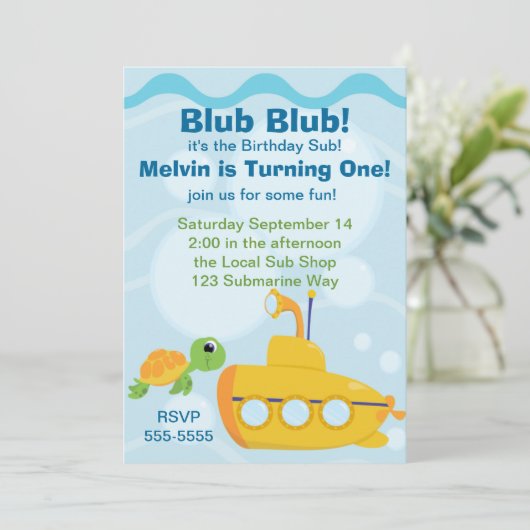 海底パーティー 招待状 (スタンド正面)