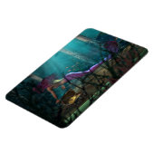 海底ファンタジーデジタルアートマーメイドと宝 マグネット (左側)