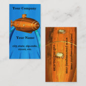 海底プロファイルカードテンプレート 名刺 (正面/裏面)