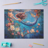 海底マーメイドティッシュペーパー 薄葉紙 (クラフト)