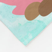 海底マーメイドパーソナライズされたフリースベビーブランケット フリースブランケット (角)