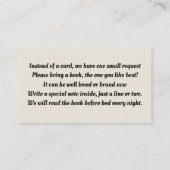 海底予約の依頼 エンクロージャーカード (裏面)