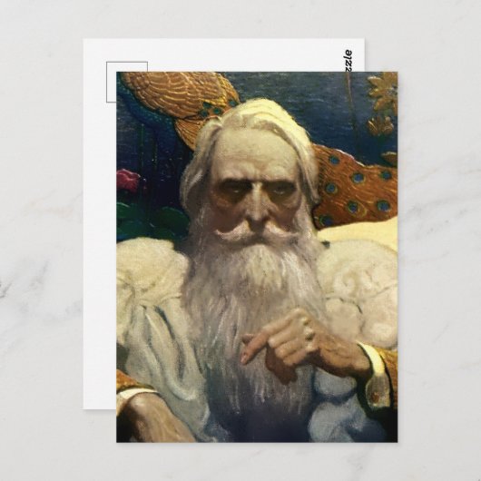 「海底二万里」のネモ船長（ナウティラスの） by NC ワイエス ポストカード (正面/裏面)