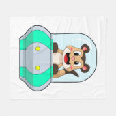 海底付きメルカット フリースブランケット (正面(横))