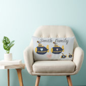 海底家族2の子供は名前をカスタマイズ ランバークッション (椅子)
