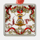 海底将校クレストクリスマスオーナメント メタルオーナメント (正面)