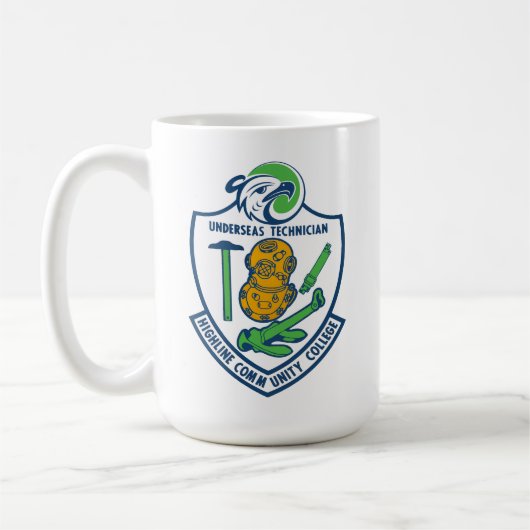 海底技術の紋章 コーヒーマグカップ (左)