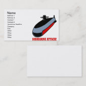 海底攻撃 名刺 (正面/裏面)