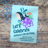 海底水族館誕生日 招待状