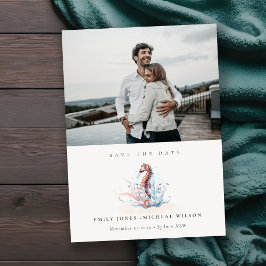 海底海藻が日付カードを保存 サンキューカード