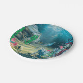 海底海賊の骨格宝パーティー ペーパープレート (アングル)