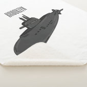 海底漫画イラストレーション シェルパブランケット (3/4)