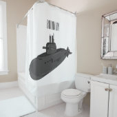 海底漫画イラストレーション シャワーカーテン (インサイチュ)