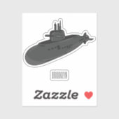 海底漫画イラストレーション シール (シート)