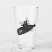 海底漫画イラストレーション タンブラーグラス (正面)