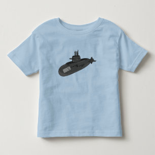 海底漫画イラストレーション トドラーTシャツ