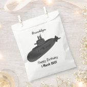 海底漫画イラストレーション フェイバーバッグ (クリップ留めされた状態)