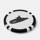 海底漫画イラストレーション ポーカーチップ (シングル)