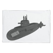 海底漫画イラストレーション 枕カバー (裏面)