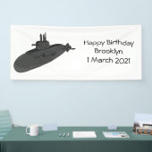 海底漫画イラストレーション 横断幕 (トレードショー)