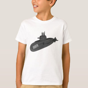 海底漫画イラストレーション Tシャツ